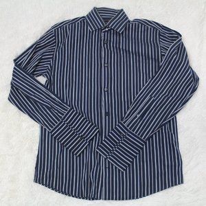banana republic shirt sz l blue